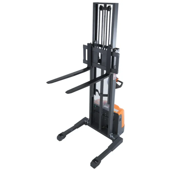 Powered Forklift Full Electric Walkie Stacker 3300lbs Cap. Straddle Legs.130" lifting - Image 5