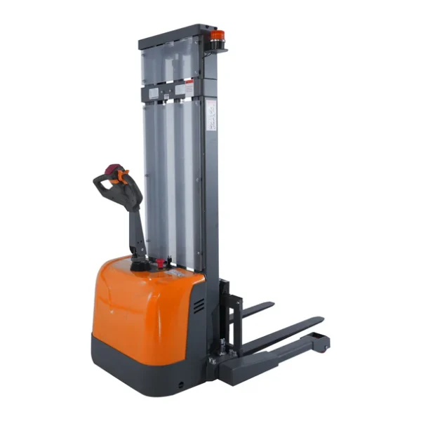Powered Forklift Full Electric Walkie Stacker 3300lbs Cap. Straddle Legs.130" lifting